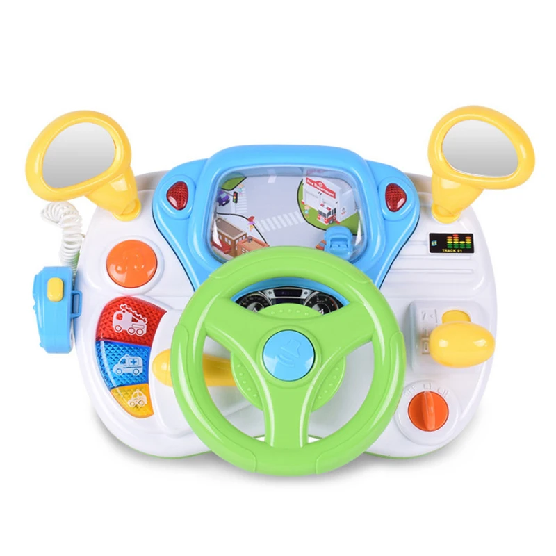 Детская игрушка с имитацией вождения светящаяся игрушечная консольная для детей