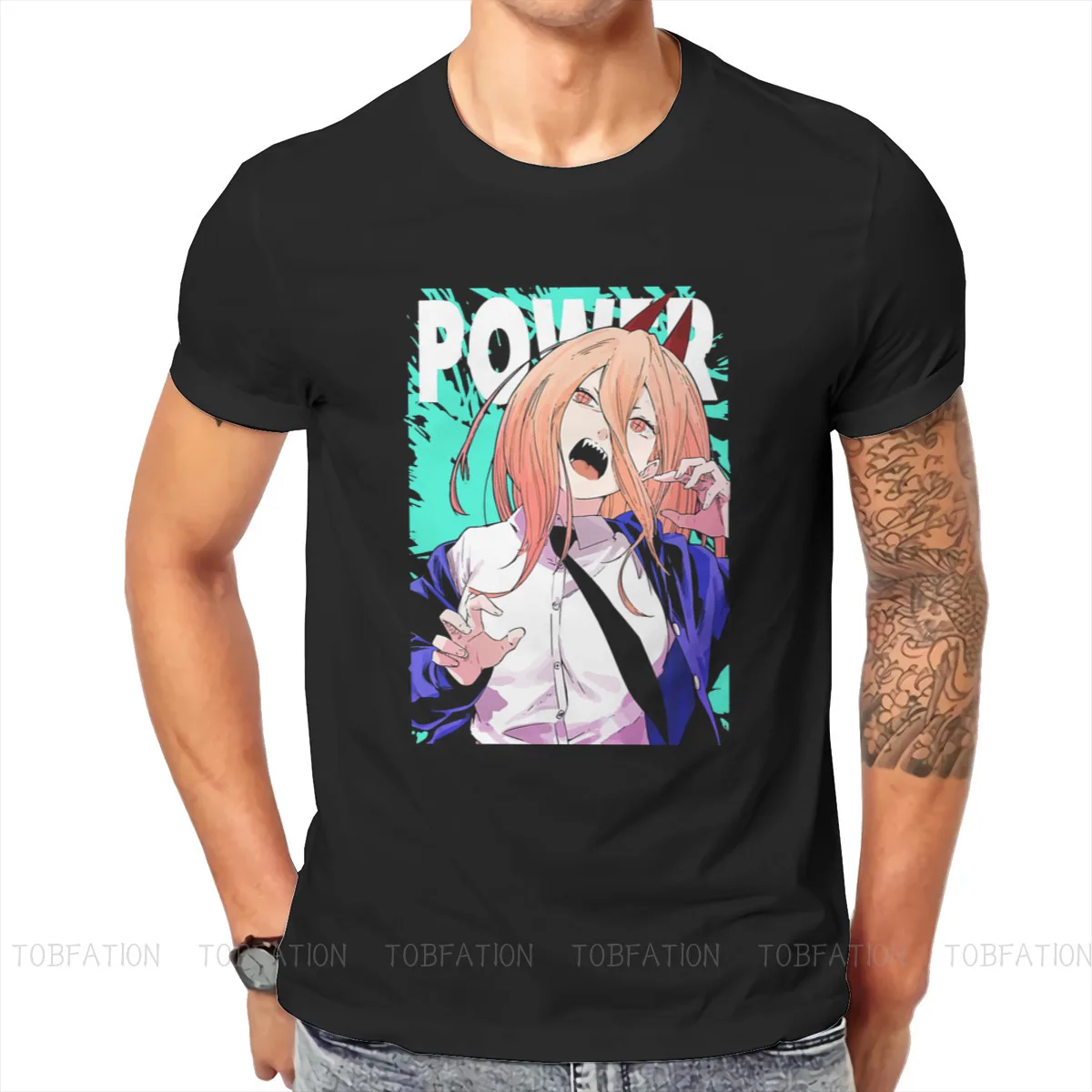 

Chainsaw Man Denji Manga Power T Shirt Harajuku Grunge High Quality Tshirt Loose Crewneck Short Sleeve