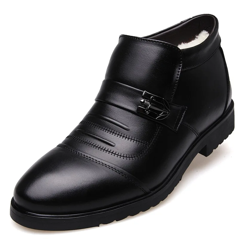 

Мужские ботильоны из натуральной воловьей кожи, коричневые ботинки челси, теплая обувь из хлопка, брендовые ботинки для зимы, 100%