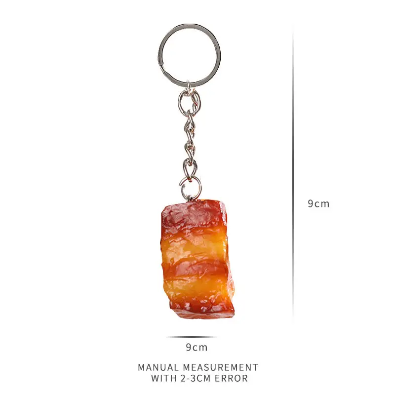 Брелок с подвесками имитация еды подвеска для школьного портфеля свиничный