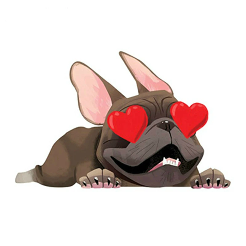 DAWASARU Заказная Водонепроницаемая французская наклейка с бульдогом для