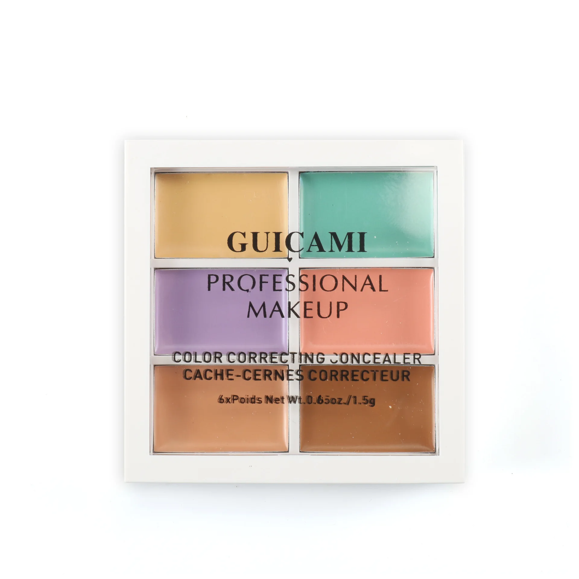 

facial covering Six-color 6-color 3CP concealer cream, long-lasting toning to cover red blood, acne marks and dark circles