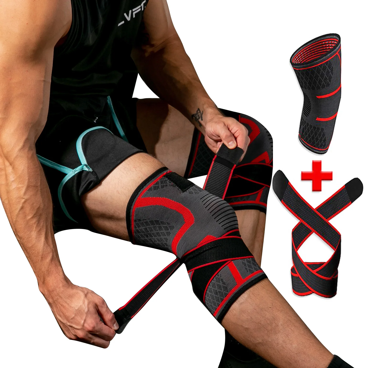 

corrector de postura Breathable Running Sport Professional Compression Knee Brace Support For Arthritis Relief, Joint Pain,