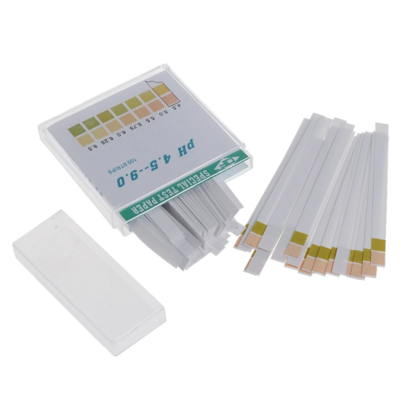 

100 Strip 4.5-9 PH Alkaline Acid Indicator Paper Water Saliva Litmus Testing Kit A0KF