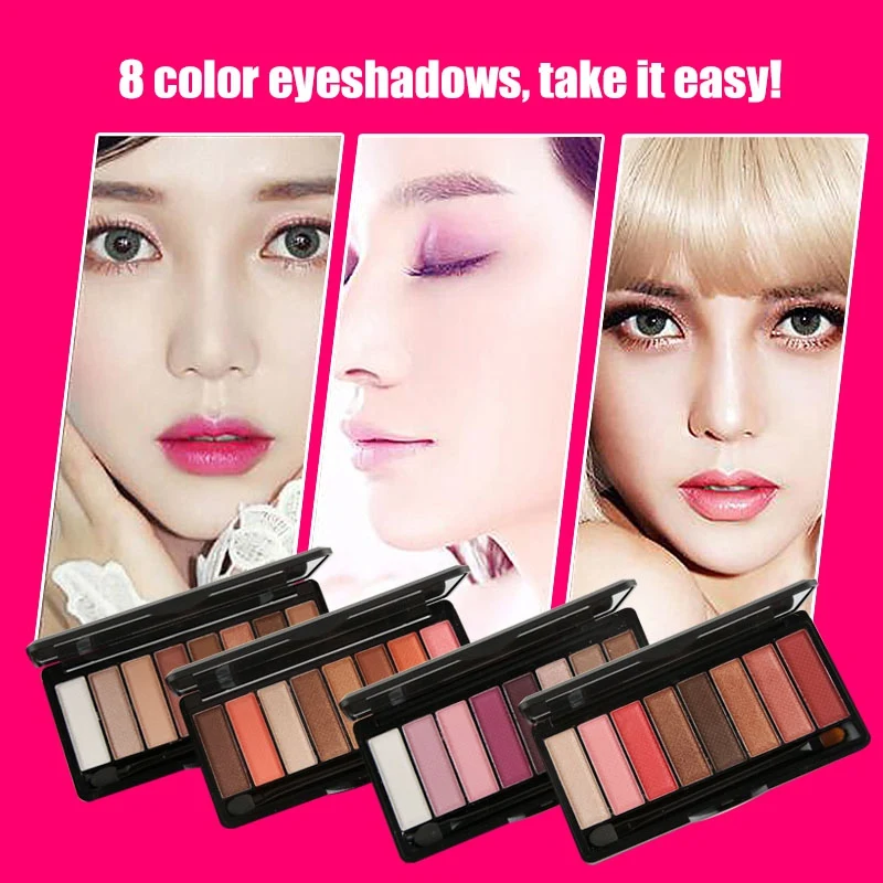 8 цветов Тени для век грейпфрут земля персик цветение начинающих Рекомендуемая