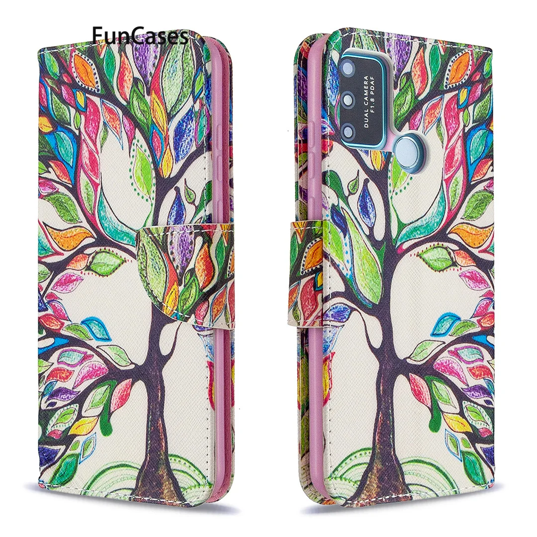 Маленькая птичка PU кожаный чехол-книжка для телефона с кошельком для телефона, чехол для Huawei Honor 9A чехлы для телефонов с рисунками Huawei сотовой связи Honor 9A Cove Hwawei