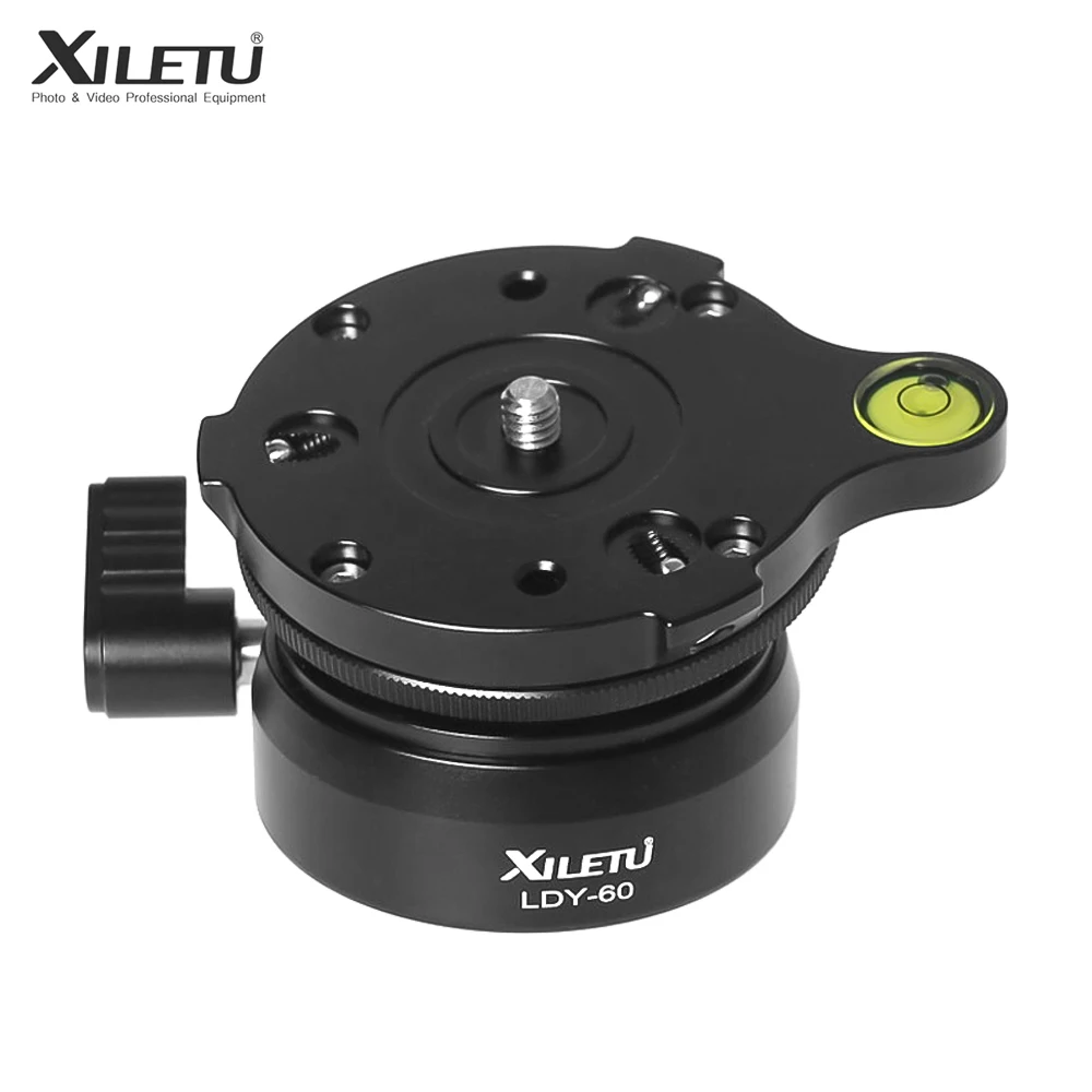 

XILETU LDY-60 CNC Hemisphere Panoramic ball Tripod Head video Adjusting Platform for DSLR Cameras Tripods Monopods ballhead