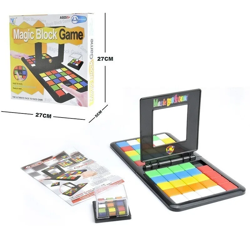 

IQ Puzzle Cube 3D Puzzle Race Cube Board Blocks Game Kids Adults Education Toy Parent-Child Double Speed Game Magic Cubes