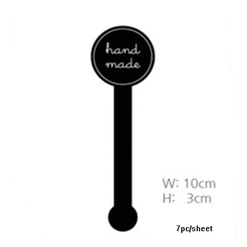 

10 sheets Natural Kraft Transparent Handmade Stickers Scrapbooking For Package Adhesive Thank You Sticker Seal Labels Stationery