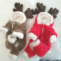 pet thick costume halloween cat four legged clothing funny snowflake elk clothes pet party cosplay special events apparel outfit