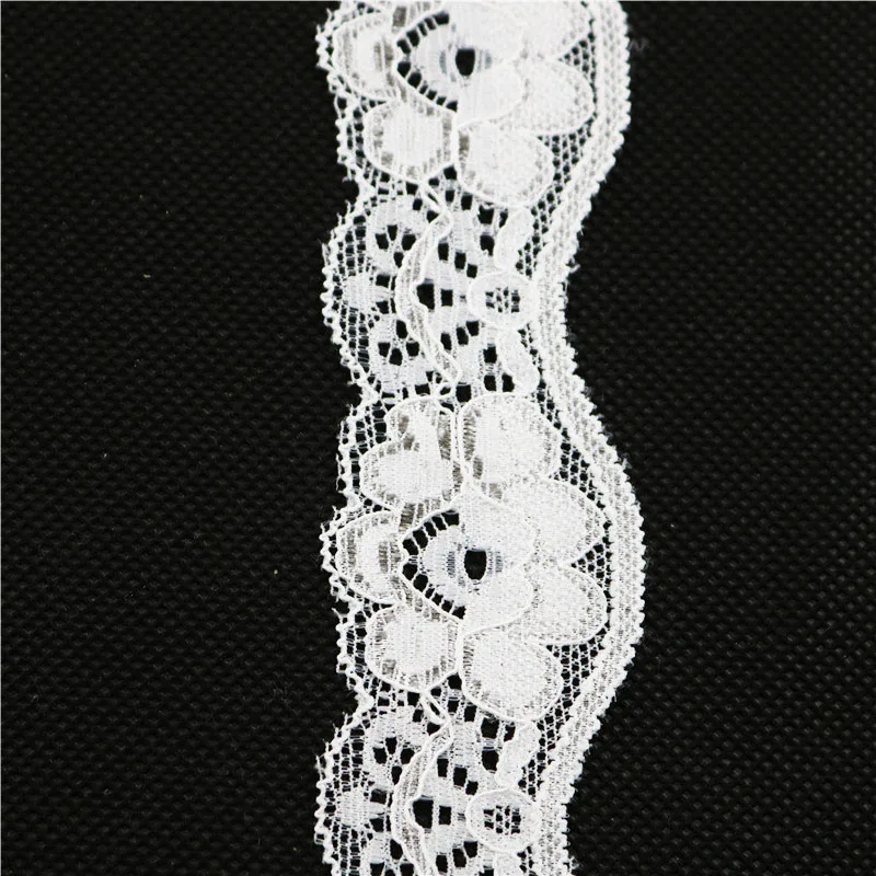 35 мм 5 ярдов кружевные ленты с отделкой свадебное украшение ручной работы вышитое