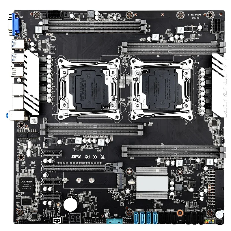 Материнская плата X99 Dual Gaming LGA2011 ATX USB3.0 SATA3.0 M.2 NVME SSD 256 Гб DDR4 ОЗУ поддержка
