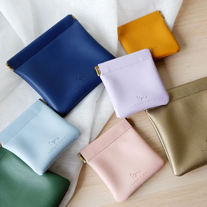 

Mini Waterproof PU Coin Purse Credit Card Quilted Pad Bag Cosmetic Storage Bag Ladies Wallet