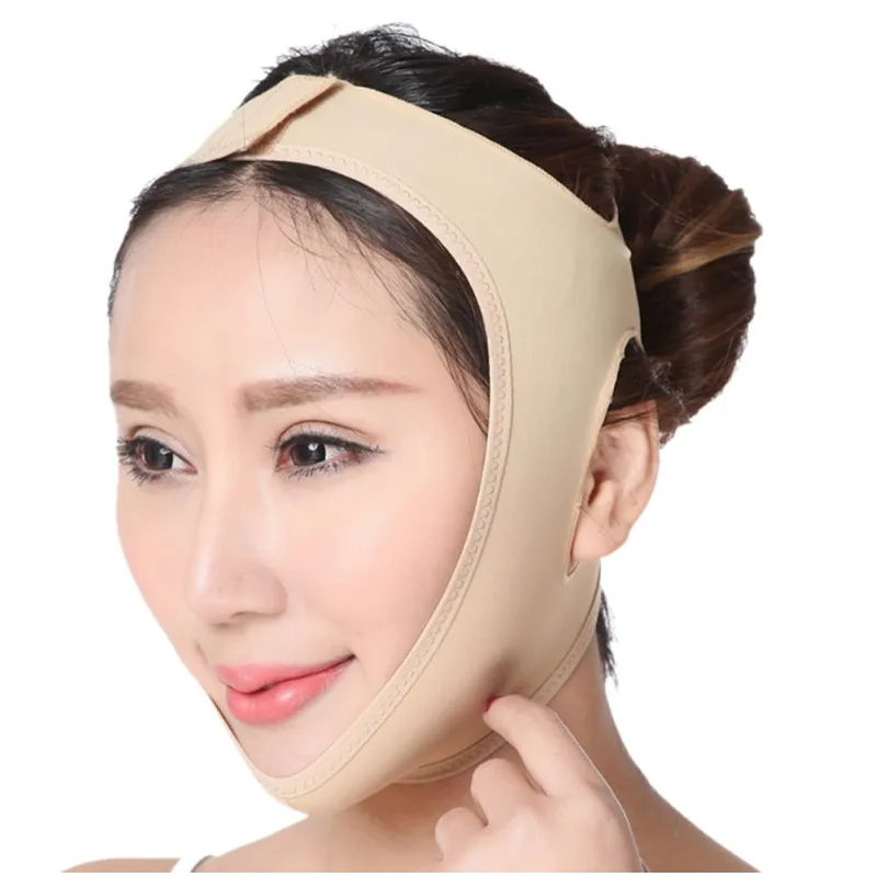 Маска-бандаж для подтяжки кожи лица против двойного подбородка |