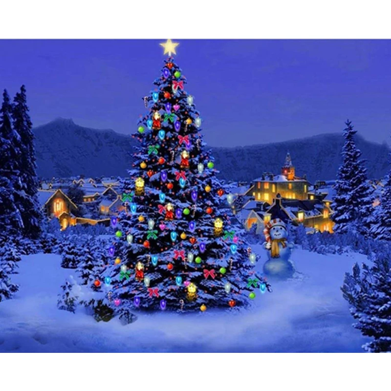 Алмазная живопись пейзаж 5D алмазная брокколи мозаика вышивка для домашнего