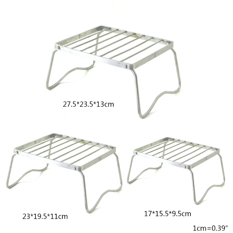

Mini Family Party Barbecue Grill Outdoor Stainless Steel Portable Folding Barbecue Holder Shelf Garden Rack Lightweight