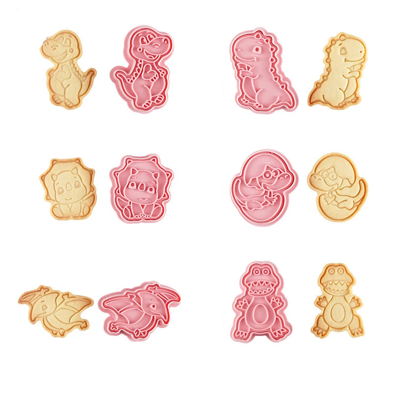 

6 шт., формочки для выпечки «динозавр»