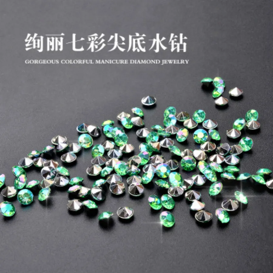 1 шт. цветной жемчуг дрель для ногтей с зеркальным блеском порошок металлический