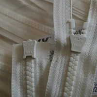 2 pcslot 61 to 85cm long ykk zipper resin double open beige white heavy duty fasteners jacket garment sewing accessories