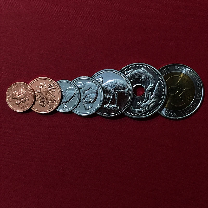 Набор из 7 монет Папуа Новая Гвинея настоящая памятная оригинальная