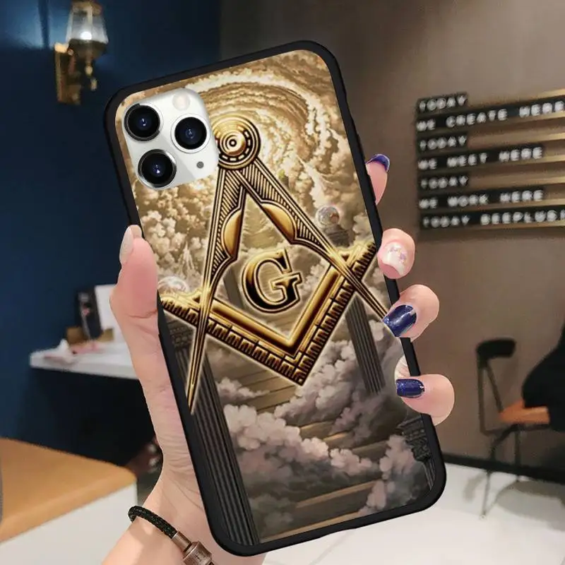 

Masonic Temple phone case for iPhone 11 12 pro XS MAX 8 7 6 6S Plus X 5S SE 2020 XR Soft silicone