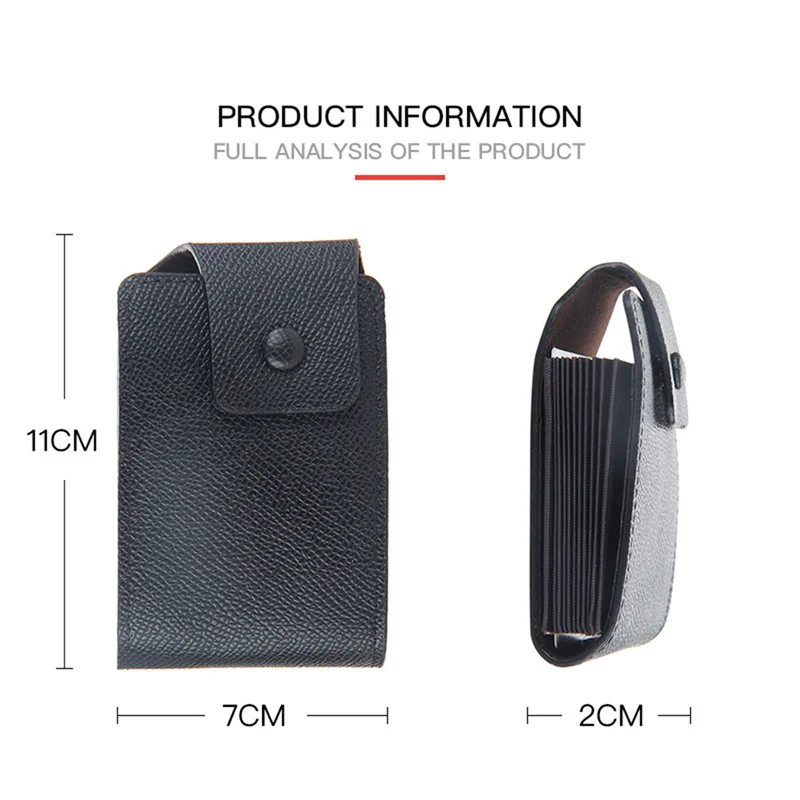 

1PCS Men Credit Card Holder Leather Purse For Cards Case Wallet For Credit ID Bank Card Holder Women Cardholder And Coins