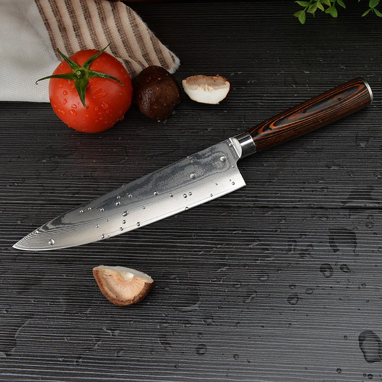 EVERRICH®8 &quotпрофессиональный нож шеф повара Дамасская сталь ножи 67 слоев DV8