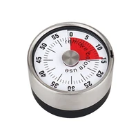 kitchen stainless steel timer cooking timer baking reminder without battery drive timer with magnet suction cup