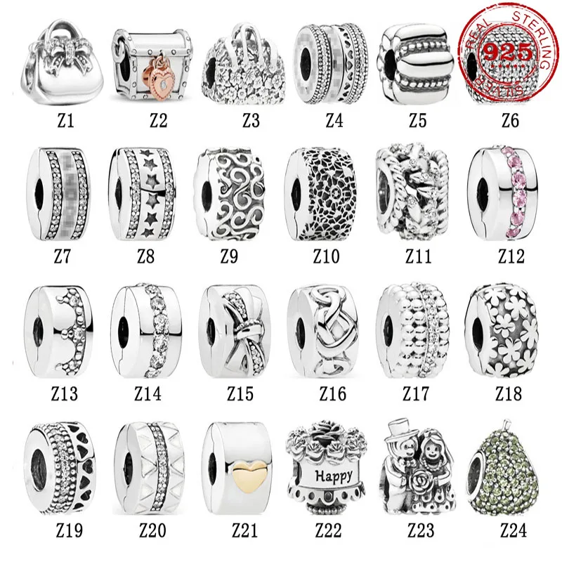 

Новый 925 стерлингового серебра Классический круглый крепление Пряжка DIY ювелирные украшения, драгоценные бусины, подходят к оригинальным б...