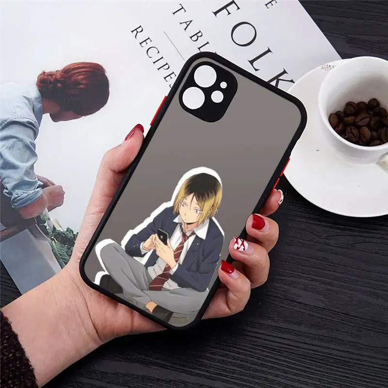 

Kenma Kozume Of Haikyuu Phone Case matte transparent For iphone 7 8 11 12 plus mini x xs xr pro max cover