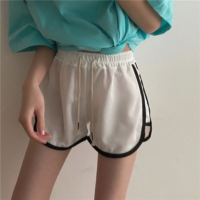 

Harajuku Cotton Sports High Waist Solid Plus Size Fashion Femme New Loose Oversize Retro Women Streetwear Sexy Shorts