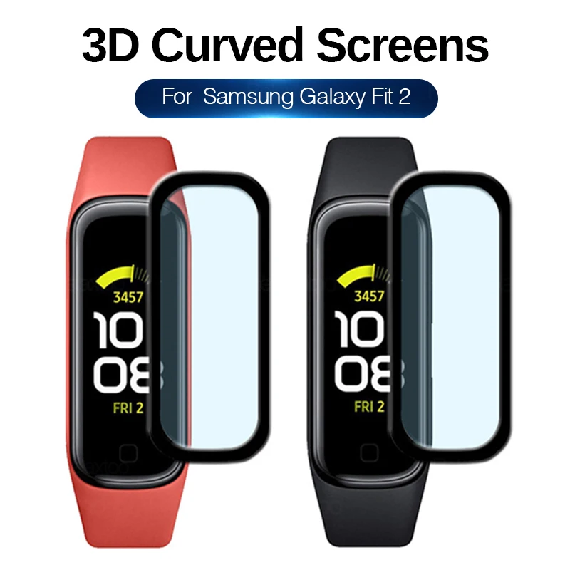 Защитная пленка для экрана 2 шт. на Samsung Galaxy Fit Smart Watch полный край крышка Fit2 мягкая