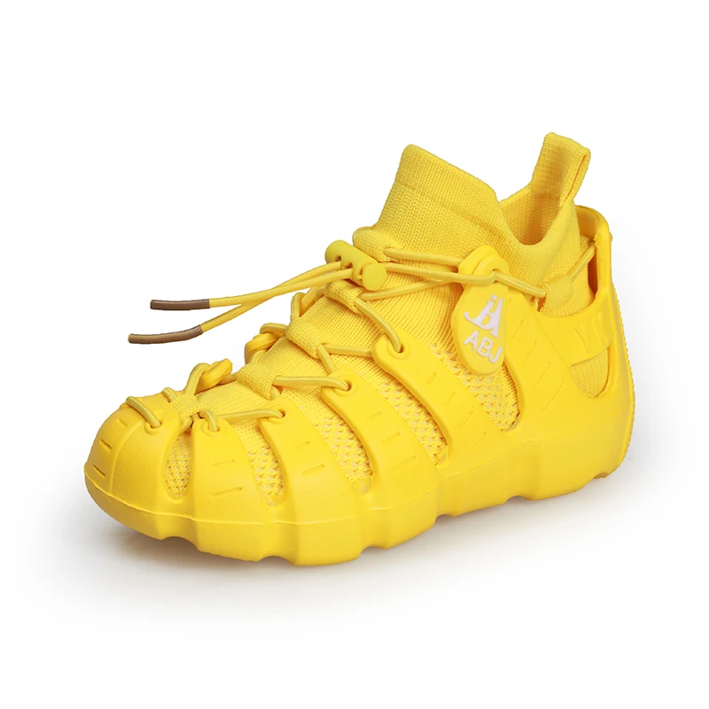 Цвет: желтый Spring Autumn Light Boys Shoes Kids Mesh Flats Children Shoes Fashion Casual Boy Designer Sneakers - Цвет: Цвет: желтый
