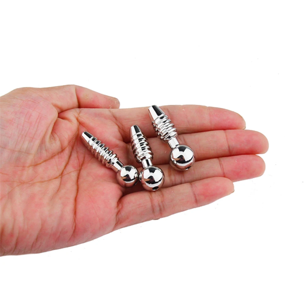 Stainless Steel Threaded Urethral Catheter Plug Penis Male Plugging Dilator Adult Toys For Men | Красота и здоровье