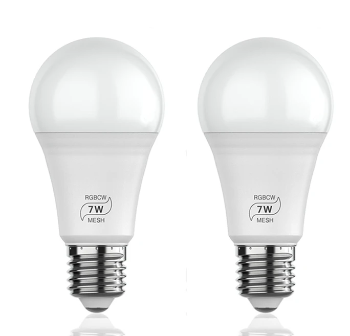 2pcs 3 шт. E27 Wifi умный светодиодный светильник 7 Вт умный предупреждающий светодиодный светильник с регулируемой яркостью управление через приложение работа с Alexa Google Assistant - Комплект: 2pcs