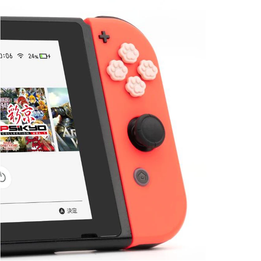 Кошачья лапа Love Thumb Grip Cap s и ABXY кнопки направления крышка для Nintendo Switch Joy Con