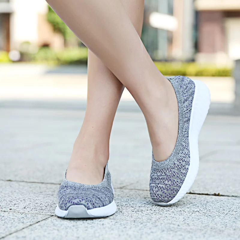 

Casual Ladies Fashion Sneakers Spring 2021 Outdoor Comfortable Shockproof Elastic Ladies Sneakers Blue