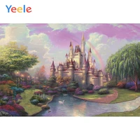 yeele photophone girl birthday party castle christmas banner grass photography backgrounds vinyl photocall for photo baby studio