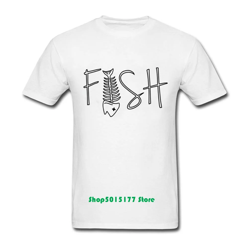 Рыбу по Модный комплект из футболки с принтом смешной Fishbone Алфавит и крюк