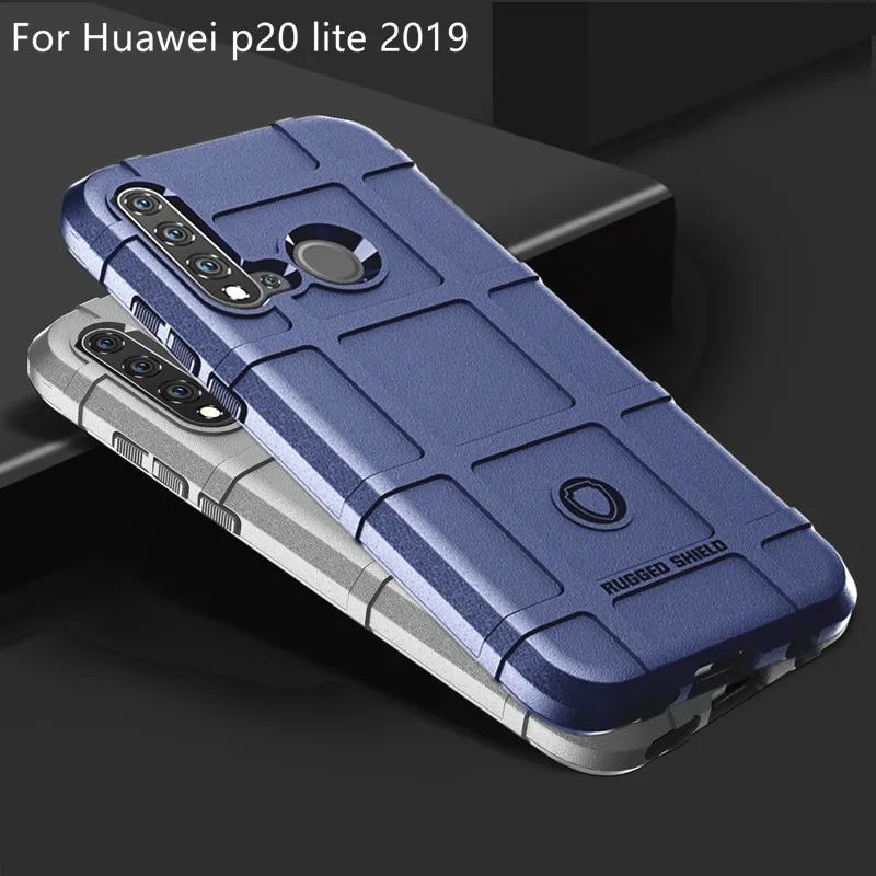 Новый противоударный чехол для Huawei p20 lite 2019 силиконовый защитный в военном стиле