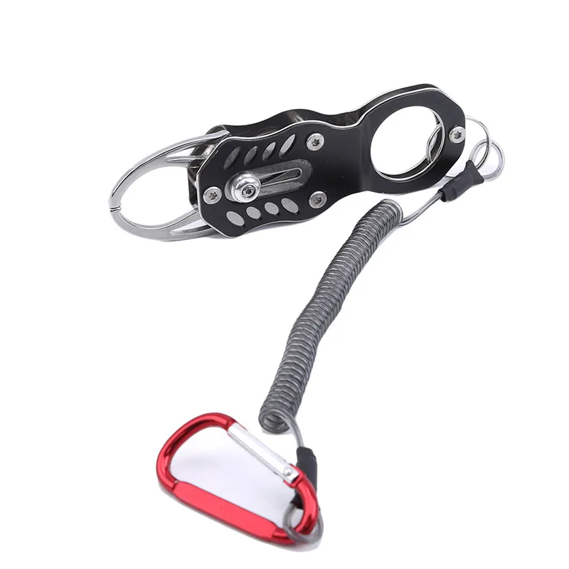 Mini Fish Grip Outdoor Portable Lock Fishing Tackle tools Lip Clip Folding Gripper Ultra Retention Rope Tool Accessories | Спорт и