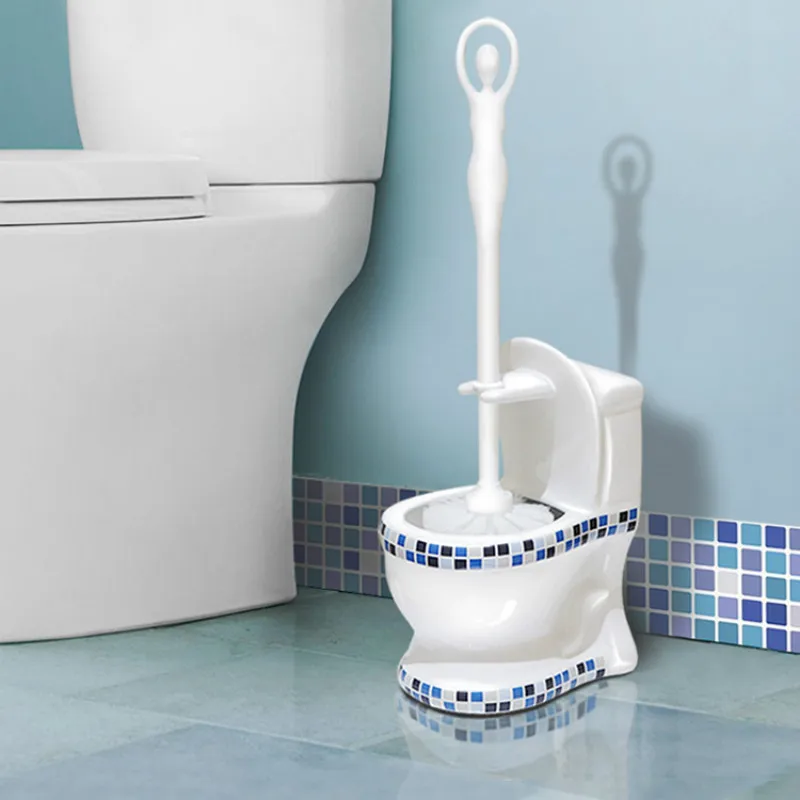 

Cleaner Bathroom Toilet Brush Holder Cute Modern Hygienic Toilet Brush Toilettes Accessoires Kit Banheiro House Items DE50MT