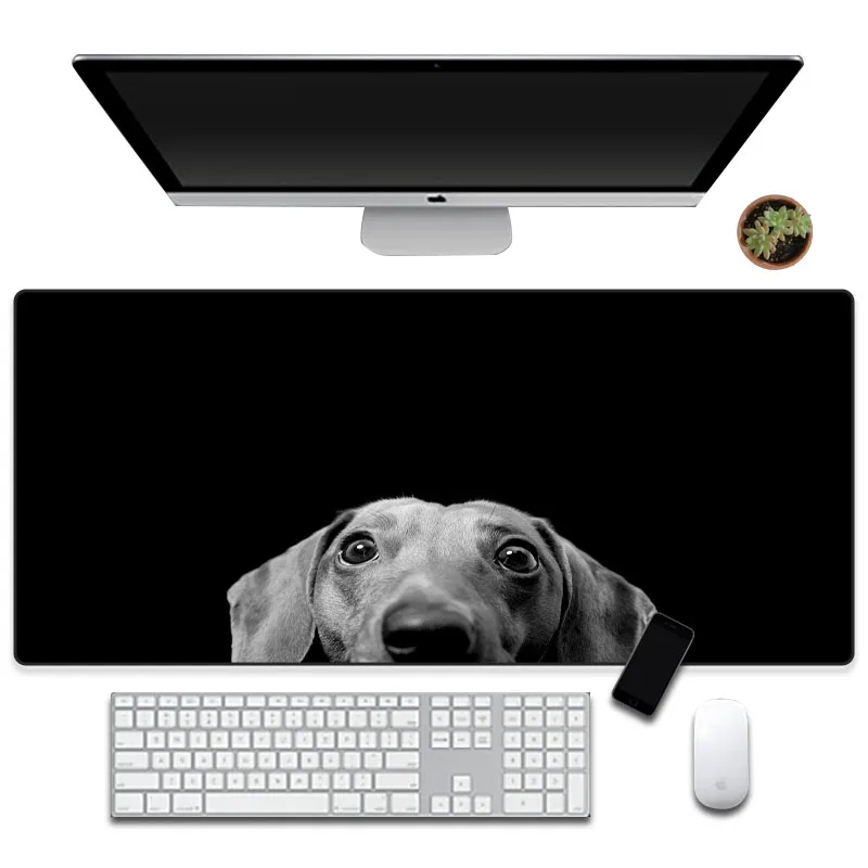 

Yuzuoan HD Dog Wallpaper Mouse Pad Large Game Home Desktop Keyboard Pad Laptop Rubber Gamer Computer Mouse