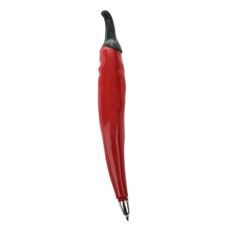 

Красный Пластик красного стручкового перца формы черная чернильная Шариковая ручка для студентов