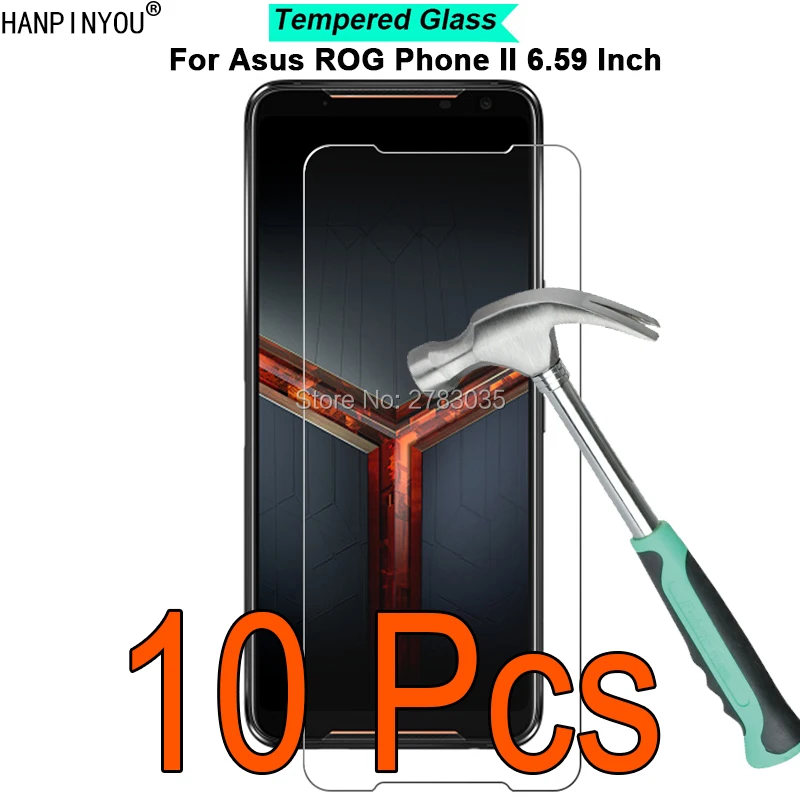 10 шт. для Asus ROG Phone 2 II/Phone2 6,5" 9 H твердость 2.5D Ультратонкий Закаленное стекло пленка защитная пленка для экрана
