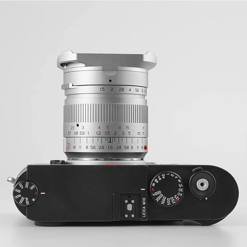 

TTArtisan 21mm F1.5 Full-frame Lens Silver for Leica M-Mount Cameras for Leica M-M M240 M3 M6 M7 M8 M9 M9P M10
