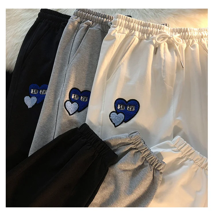 

2021 корейский Повседневный осень и зима с вышивкой Love Sports