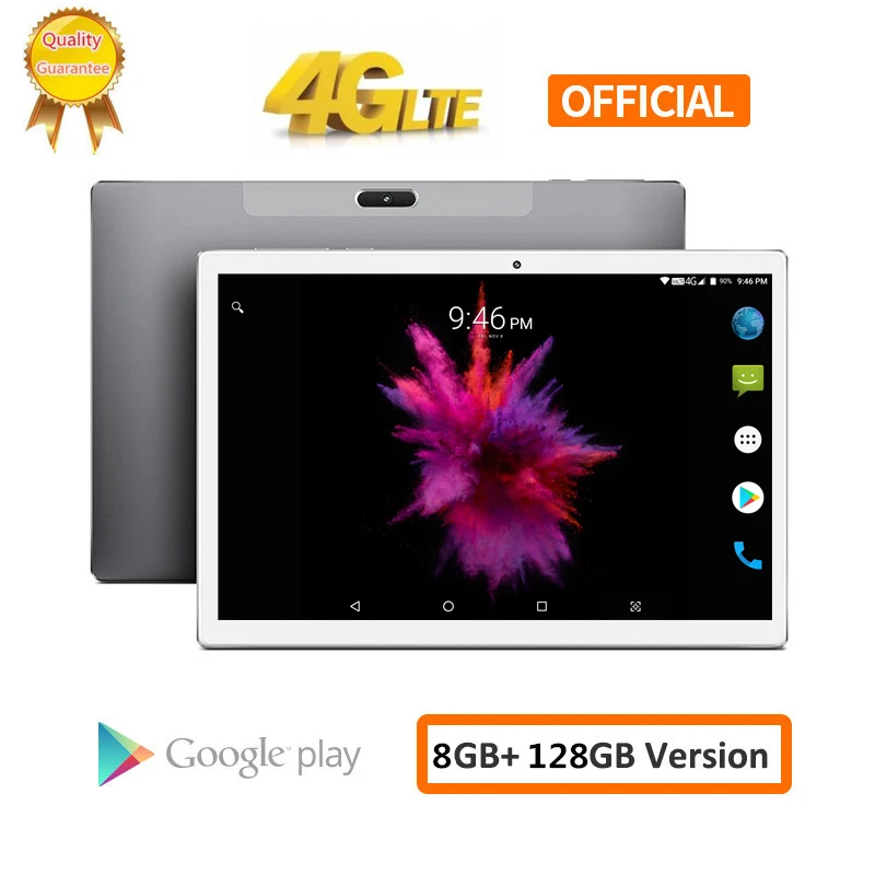 8000 мАч Android 8 0 2.5D экран планшетный ПК 10 1 дюймов 4G LTE телефон ядер ram Гб rom 128 ГБ