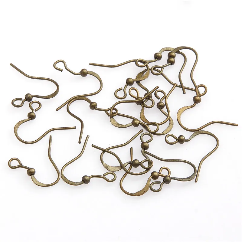 5 цветов 500 шт. модные подвески из железных бусин золотые серебряные серьги крючки