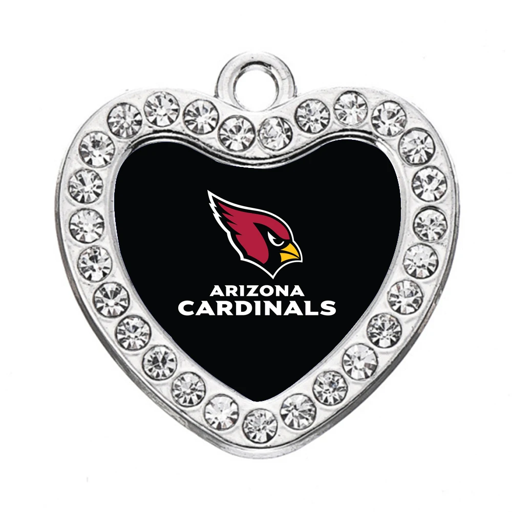 Кулон с кристаллами футбольного игрока мужской и женский браслет Аризона